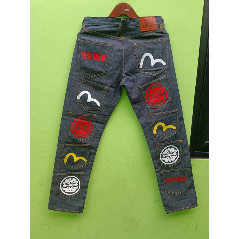 Evisu Jeans Multi Saku Regular Straight Fit Selvedge