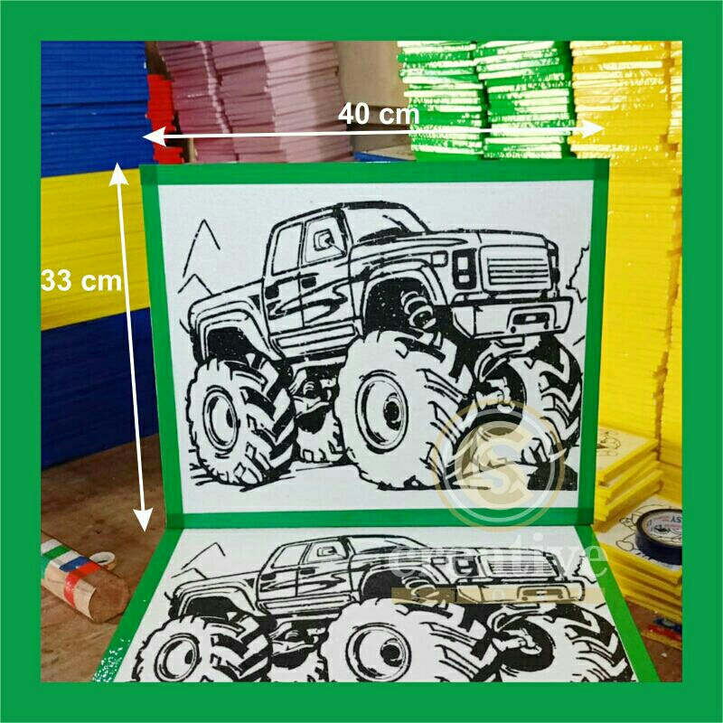 

mewarnai gabus ukuran 33 x 40 isi 100 gambar