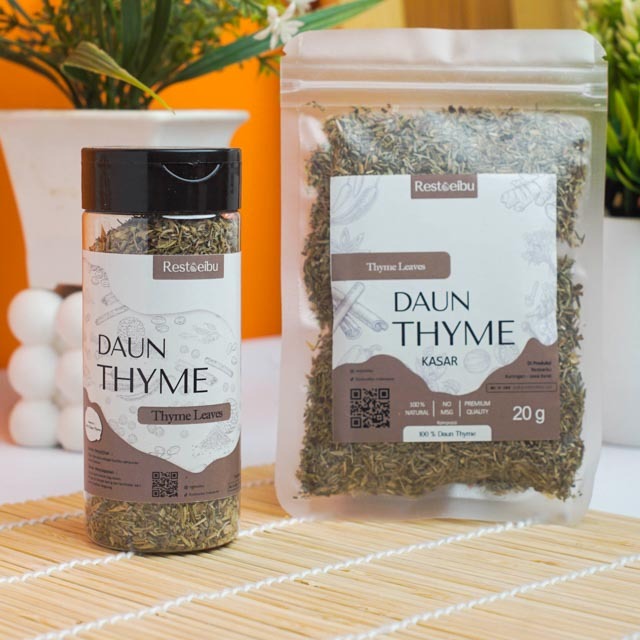

RESTOEIBU Daun Thyme - Thyme Leaves Powder Bumbu Dapur Rempah