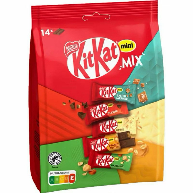 

KITKAT MINI MIX isi 14 pcs 197,4gr