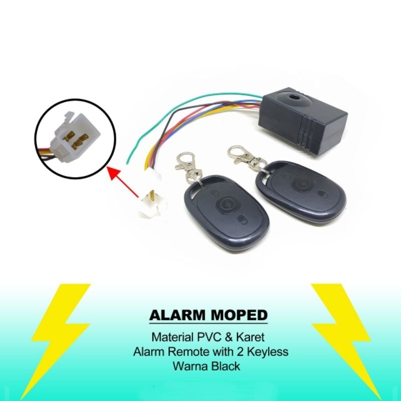 Set Alarm Moped Seoeda Listrik Anti Maling Universal (DA)