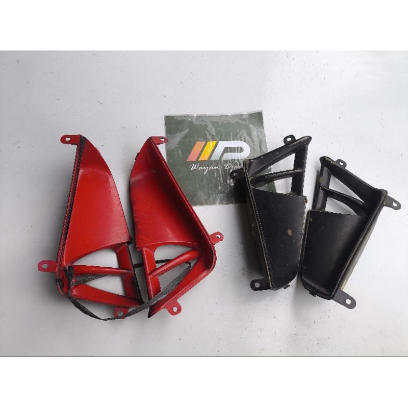 JUAL COVER ANGIN SAYAP SUPRA X125 BATMAN ORIGINAL BEKAS MURAH