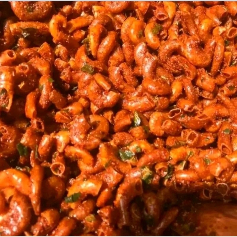 

MAKARONI Cikruh Pedas Daun Jeruk 250 gram Cemilan Kekinian Food Snacks Makanan Kering