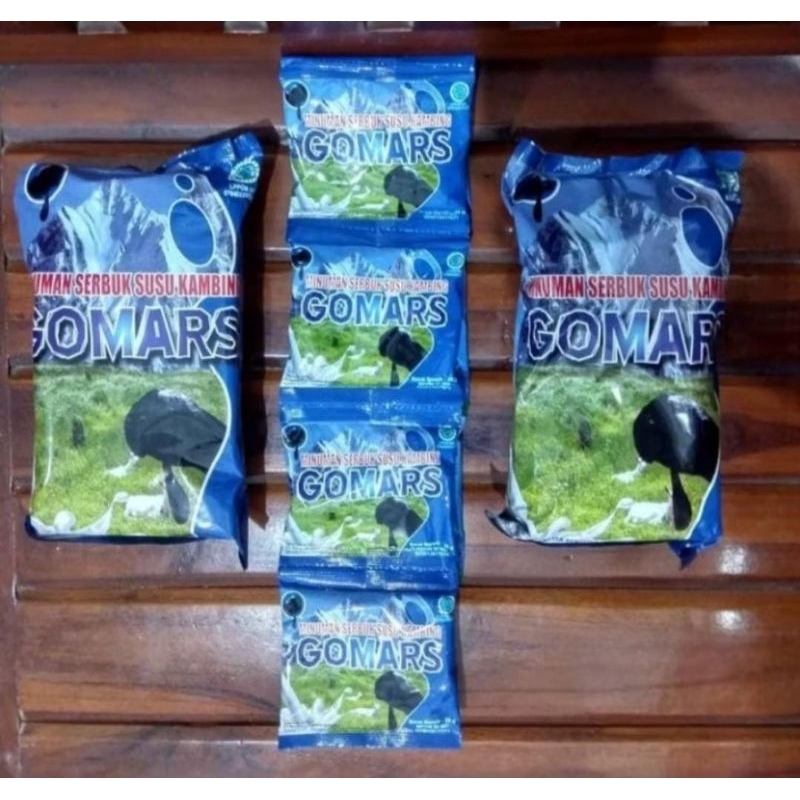 

Susu kambing Gomars Sachet Rasa vanila/original isi 8sachet per pack/200gr
