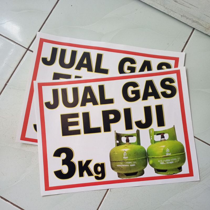 

Stiker Jual Gas Ukuran A4