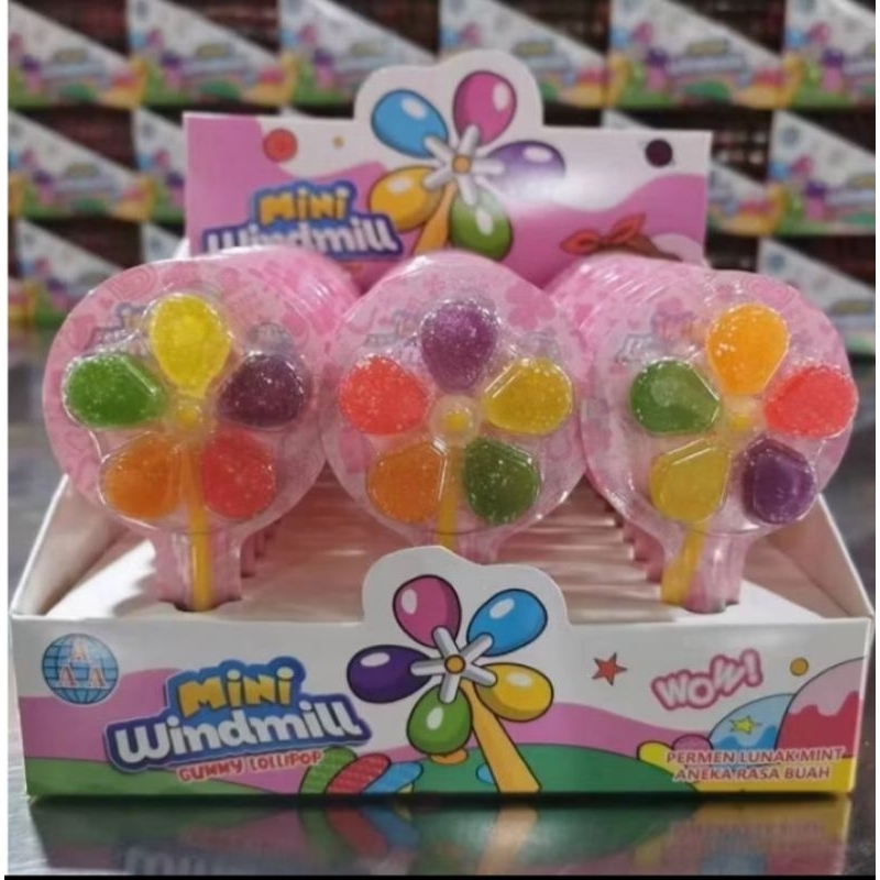 

permen kipas viral(mini windmill) tektur kenyal ada 5 rasa 1 pak isi 30pcs
