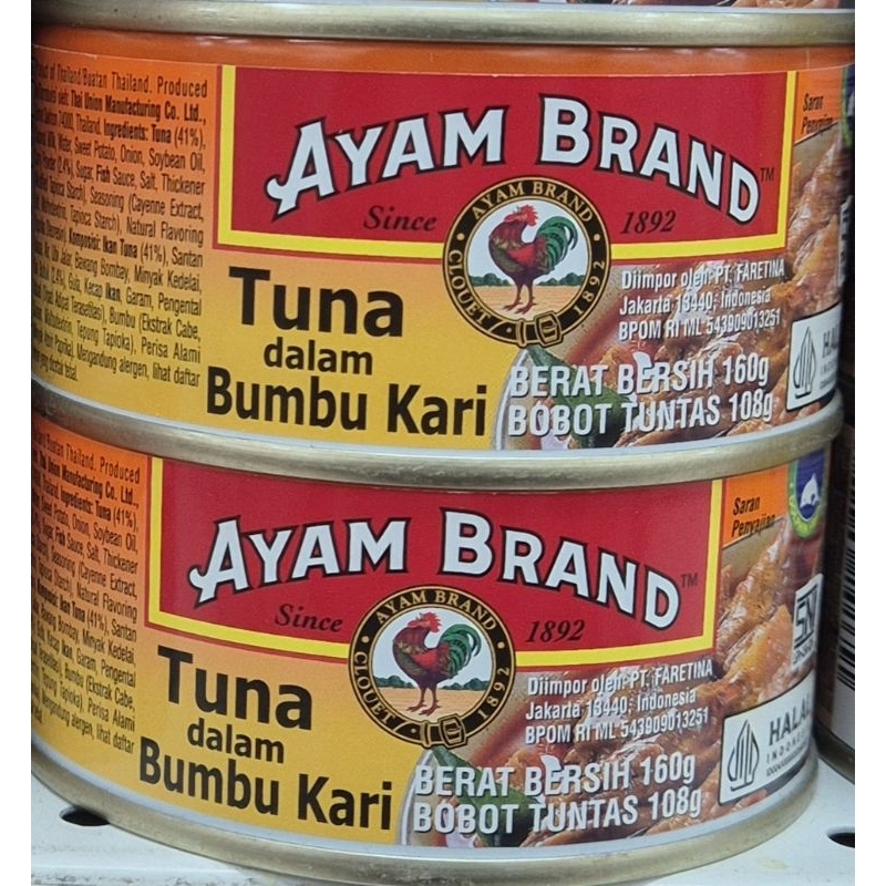 

Tuna Dalam Bumbu Kari AYAM BRAND Tuna Curry 160g - HK.