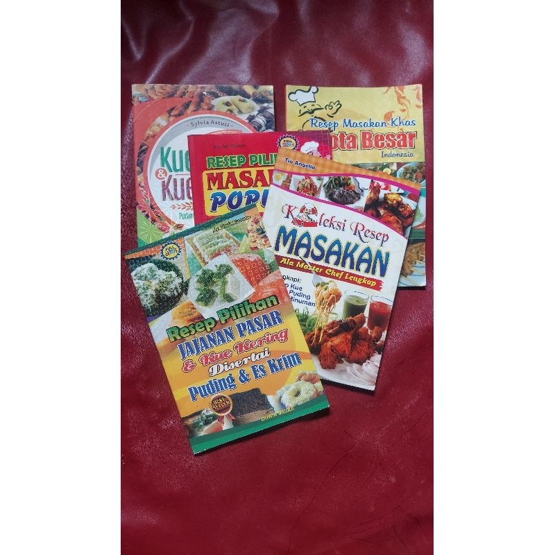 (Cuci Gudang) Kumpulan Buku Masakan
