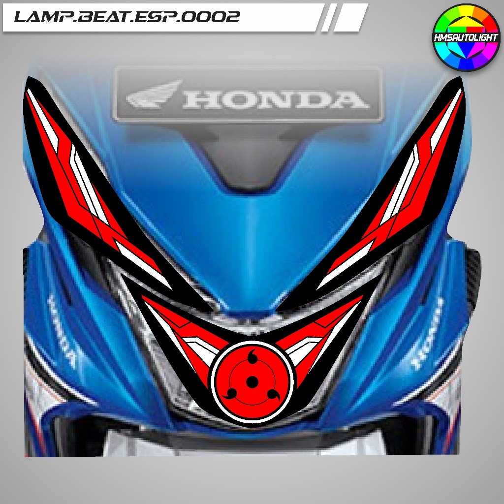 STICKER VARIASI LAMPU ALIS MOTOR HONDA BEAT ESP 0002