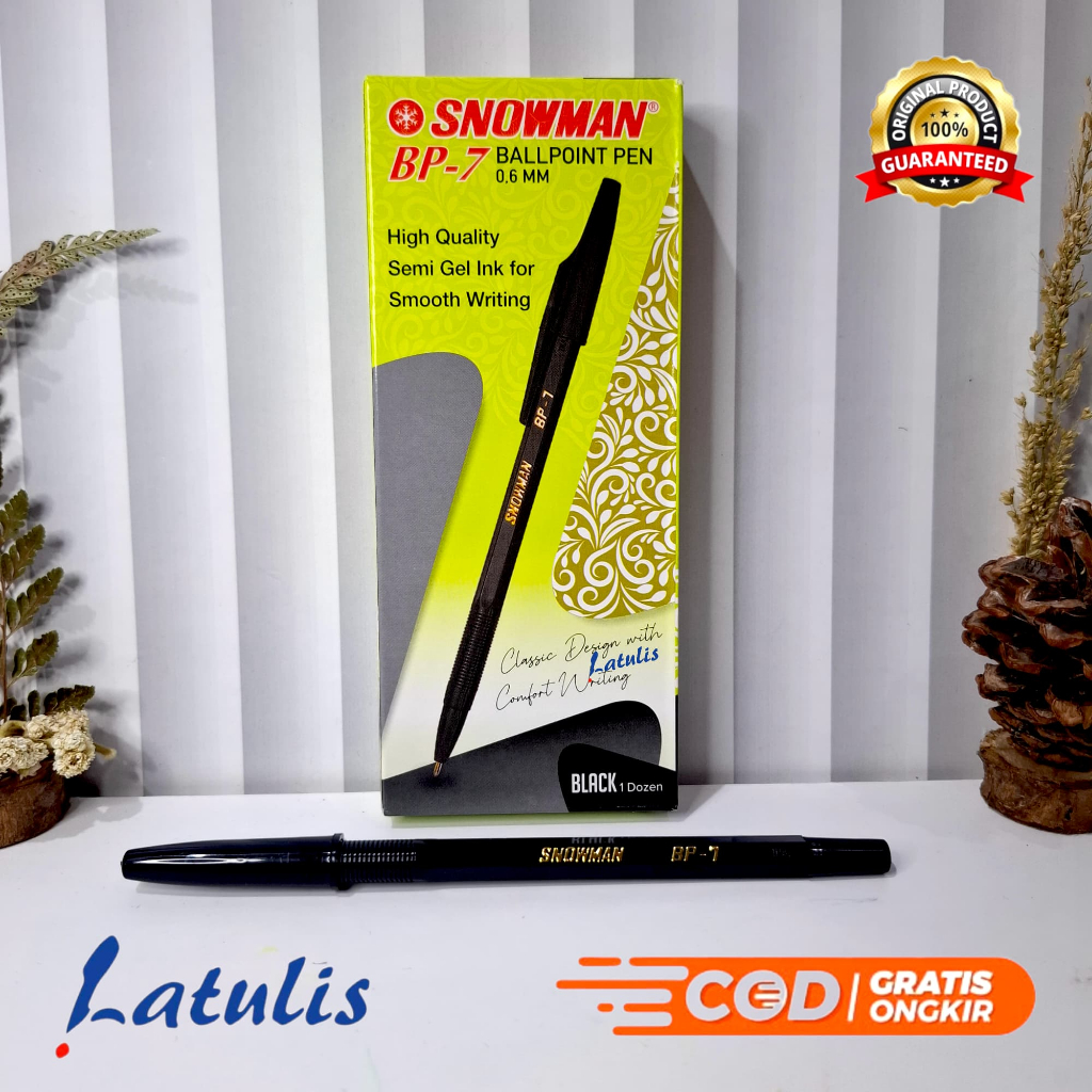 

Pulpen Snowman BP-7 / pulpen snowman (12pcs)