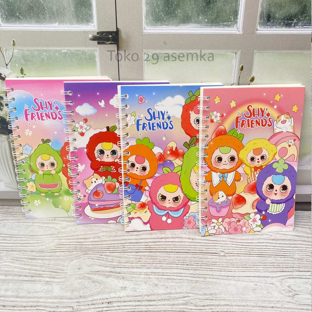 

BUKU NOTEBOOK BINDER SPIRAL A5 BABY THREE DIARY MODEL BERGARIS TULIS LUCU ANAK ALAT TULIS SEKOLAH