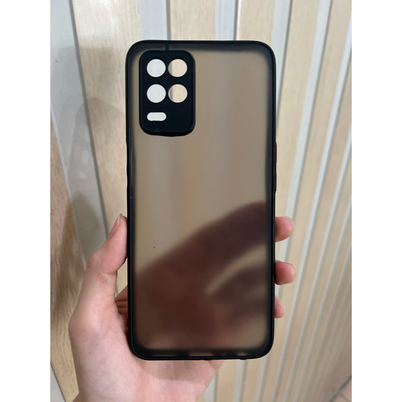 REALME 8 5G CASE POLOS WARNA HITAM BLACK FUZE REALME 8 5G