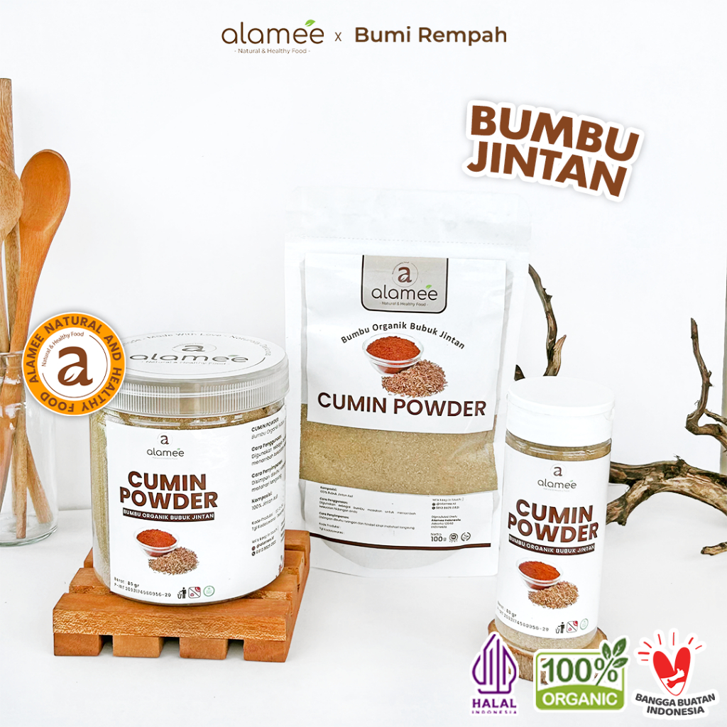 

ALAMEE Bumbu Dapur Jintan Bubuk Cumin Powder Bumbu Dapur Instan Jinten Ground Caraway Rempah Masak