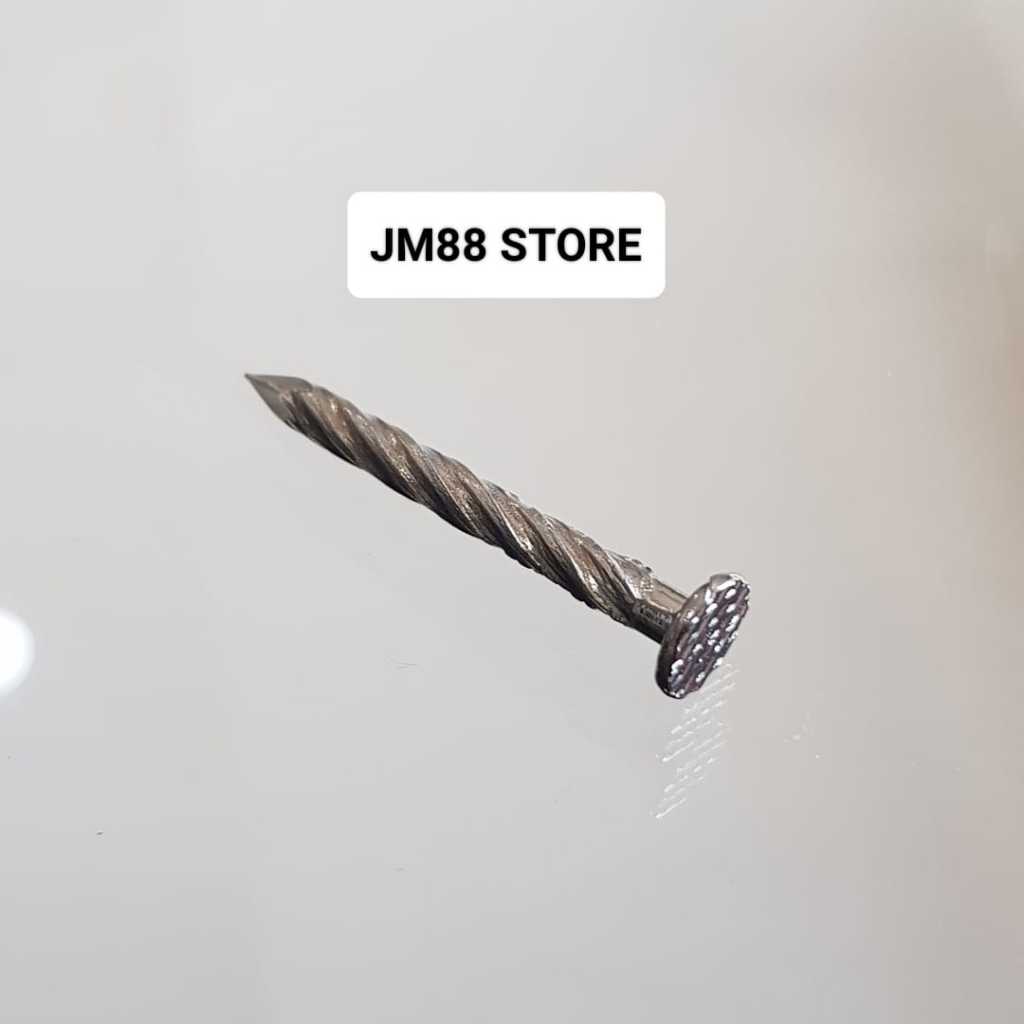 Paku fiber kapal stainless ss / paku ulir stainless paku ulir kayu tembok stainless 2 inch karton