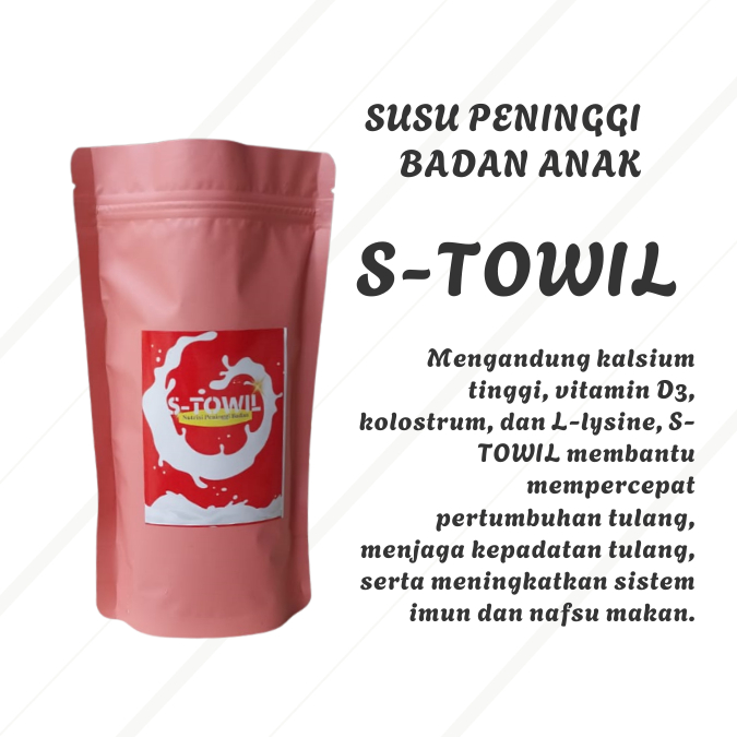 

Susu Penambah Tinggi Anak S-TOWIL – Nutrisi Komplit Pertumbuhan Optimal!
