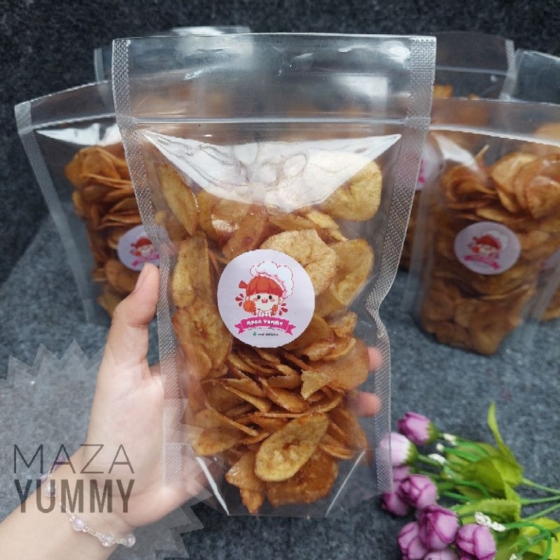 

Keripik pisang karamel