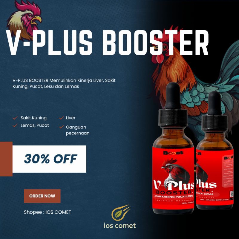 V-PLUS BOOSTER Obat Ayam Sakit Kuning (Memulihkan Kinerja Liver) Obat Ayam Sakit Kuning, Obat Ayam L