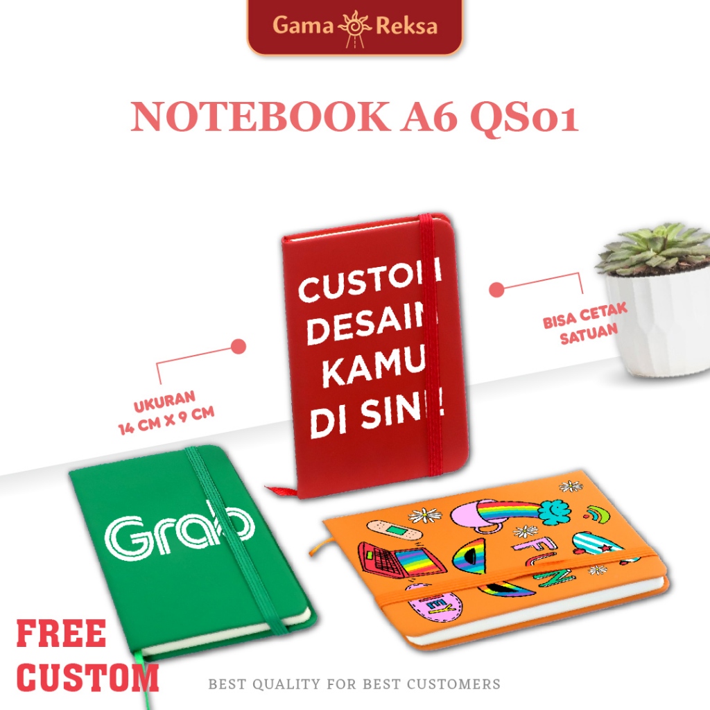 

( SEHARI JADI ) Custom UV Buku Agenda Diary A6 QS01 Buku Notebook Souvenir