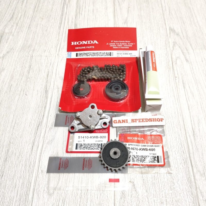 Pompa oli set gigi pompa oli + rantai keteng lem honda Blade Revo absolute kode part (KWB)