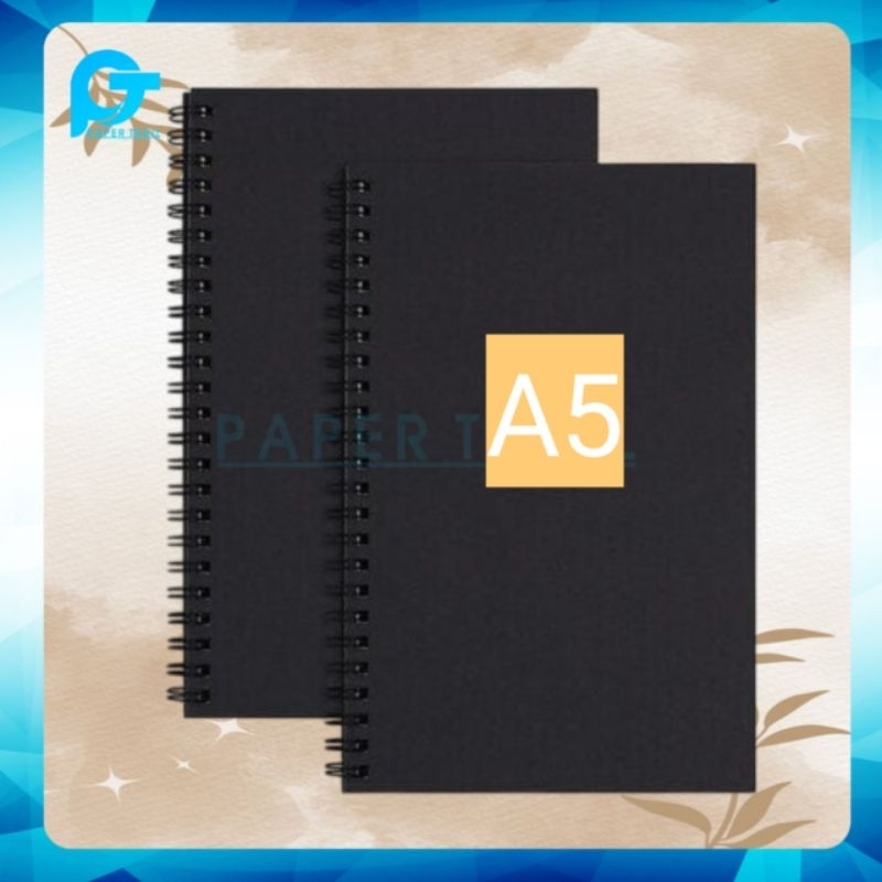 

NOTEBOOK JOURNAL NOTEBOOK A5 Sketchbook Notebook Cover Hitam&coklat