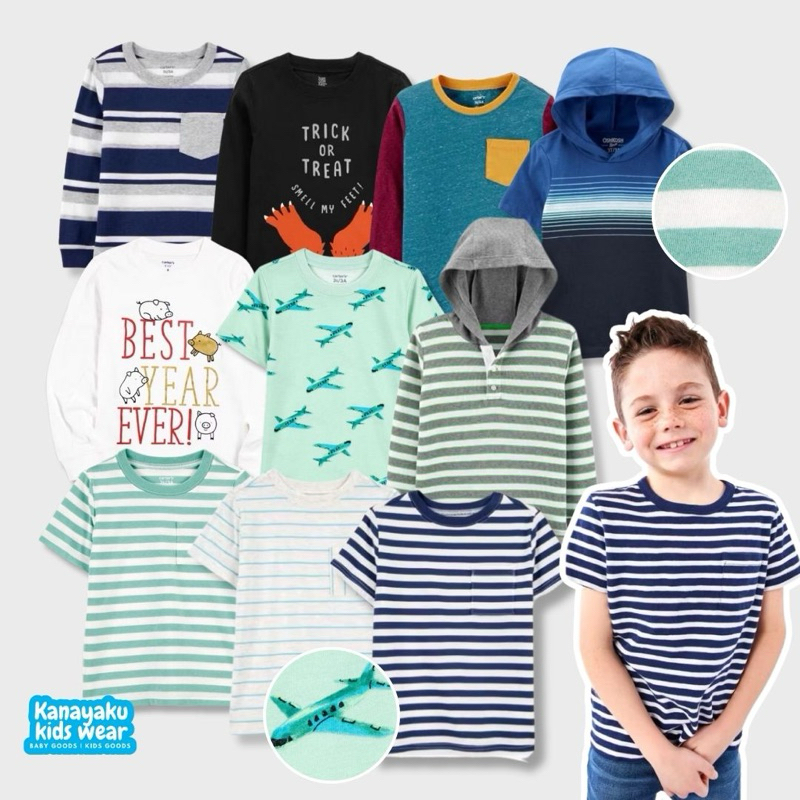 BAJU HOODIE KAOS ANAK LAKI-LAKI TSHIRT OSHKOSH CARTERS FOR BOYS