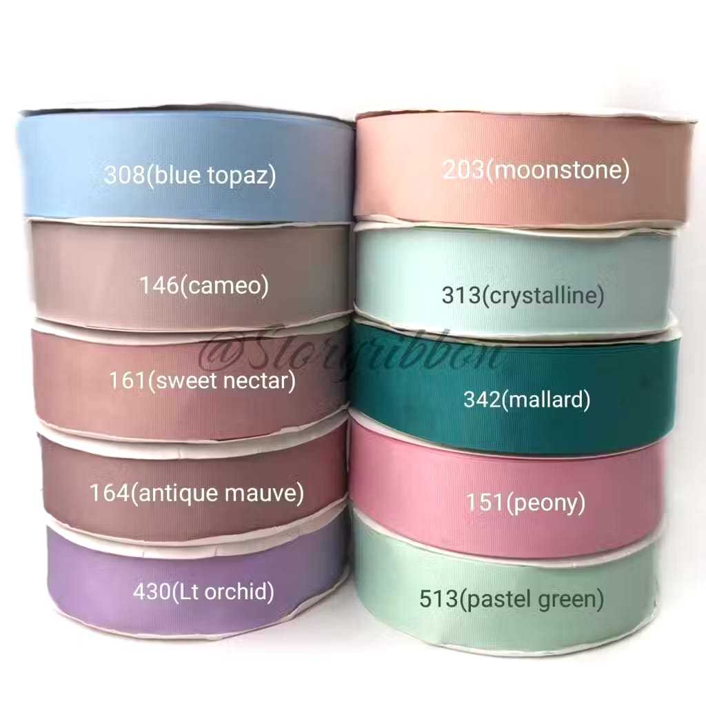 

1ROLL (100YARD) - 1CM / PITA GROSGRAIN IMPORT PREMIUM / GGS IMPORT / PITA GG PREMIUM/PITA HAMPERS