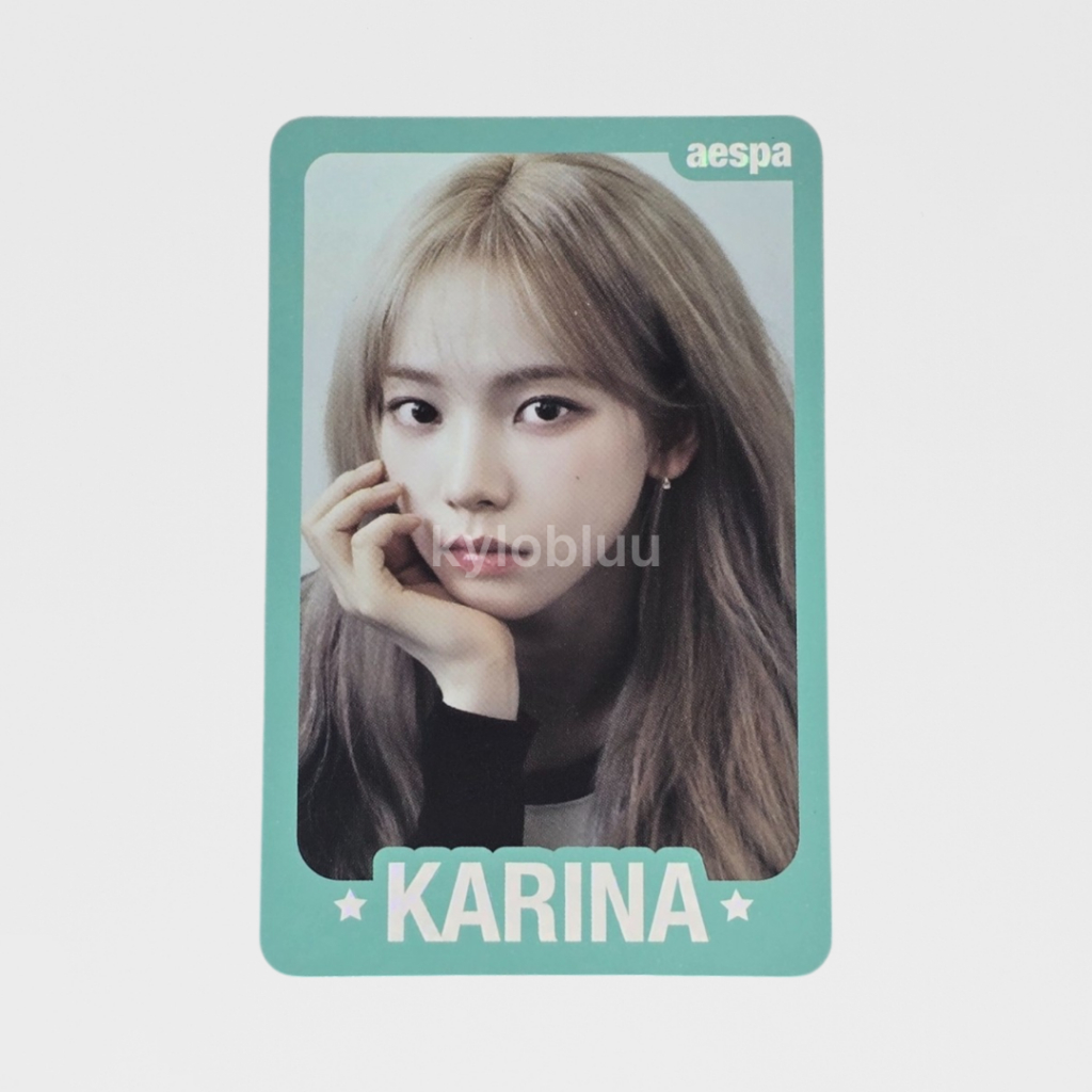 [READY] PHOTOCARD PC OFFICIAL AESPA KARINA TRADING CARD TC CONCEPT KONSEP MY WORLD MW SPICY VER D HI