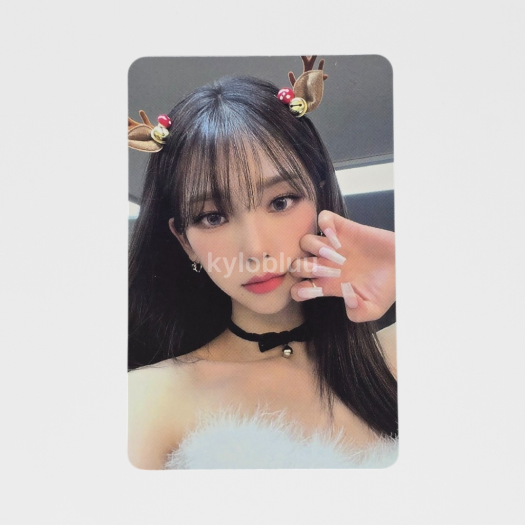 [READY] PHOTOCARD PC OFFICIAL AESPA KARINA TC TRADING CARD CONCEPT KONSEP PINK CHRISTMAS VER A KUKU 