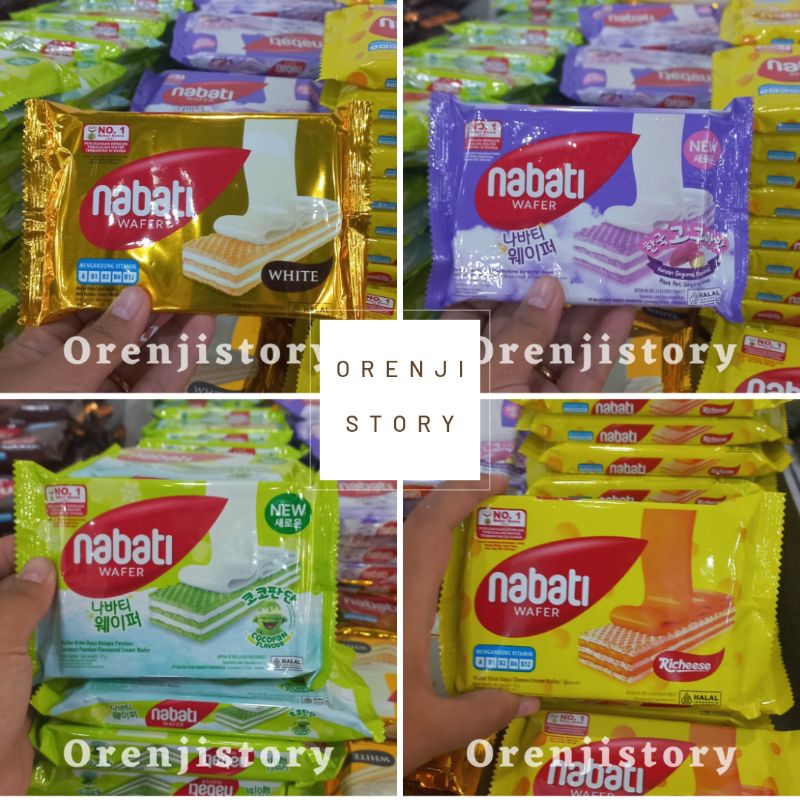 

wafer nabati 37gr 1 dus isi 60 kelapa pandan, taro, cokelat, keju, white M1