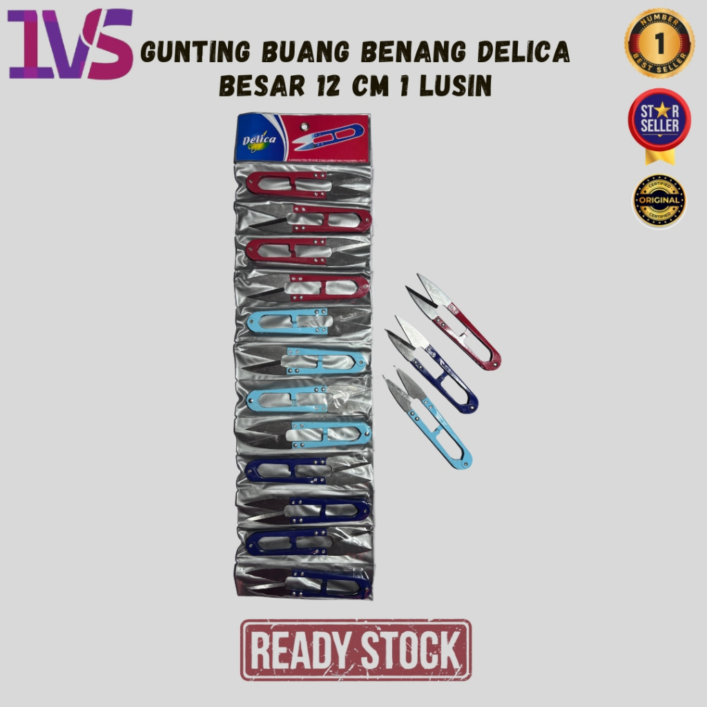 

Gunting Buang Benang Delica Besar 12 Cm 1 Lusin Premium Product