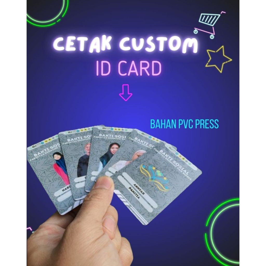 

CETAK ID CARD std ATM / CETAK IDCARD / MEMBER CARD / KARTU PEGAWAI / KARTU PELAJAR STANDART MIN CETAK 10pcs