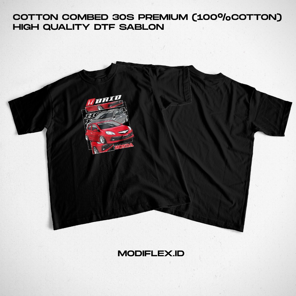 Kaos Mobil Honda Brio - Kaos Brio - Kaos Honda - Kaos Brionesia - Modiflex