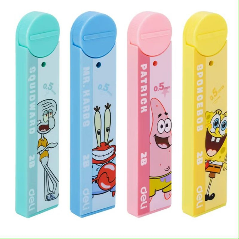 

Deli Mechanical Pensil Lead Isi Pensil Mekanik 2B 0.5 7005 | Bikini Battom Edition