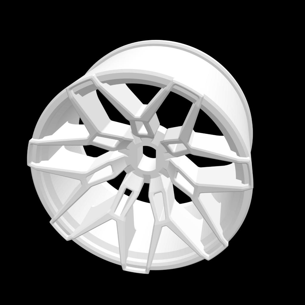 Velg Model1 untuk K989 K969 Mini Z Xmods dll bahan RESIN 3D Print, detil. Rims untuk mini rc car dri
