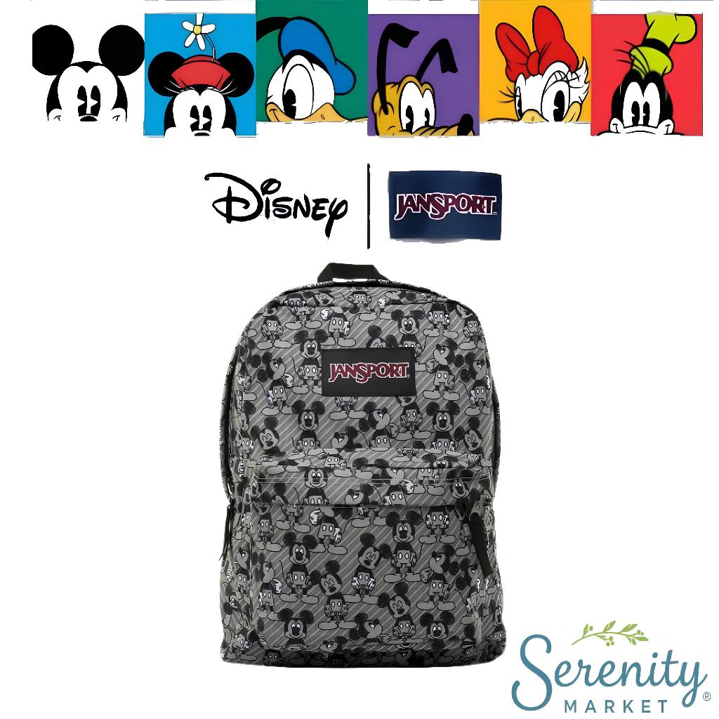 JanSport x Disney Superbreak Back Pack Disney Grey Rabbit Mickey Terbaru