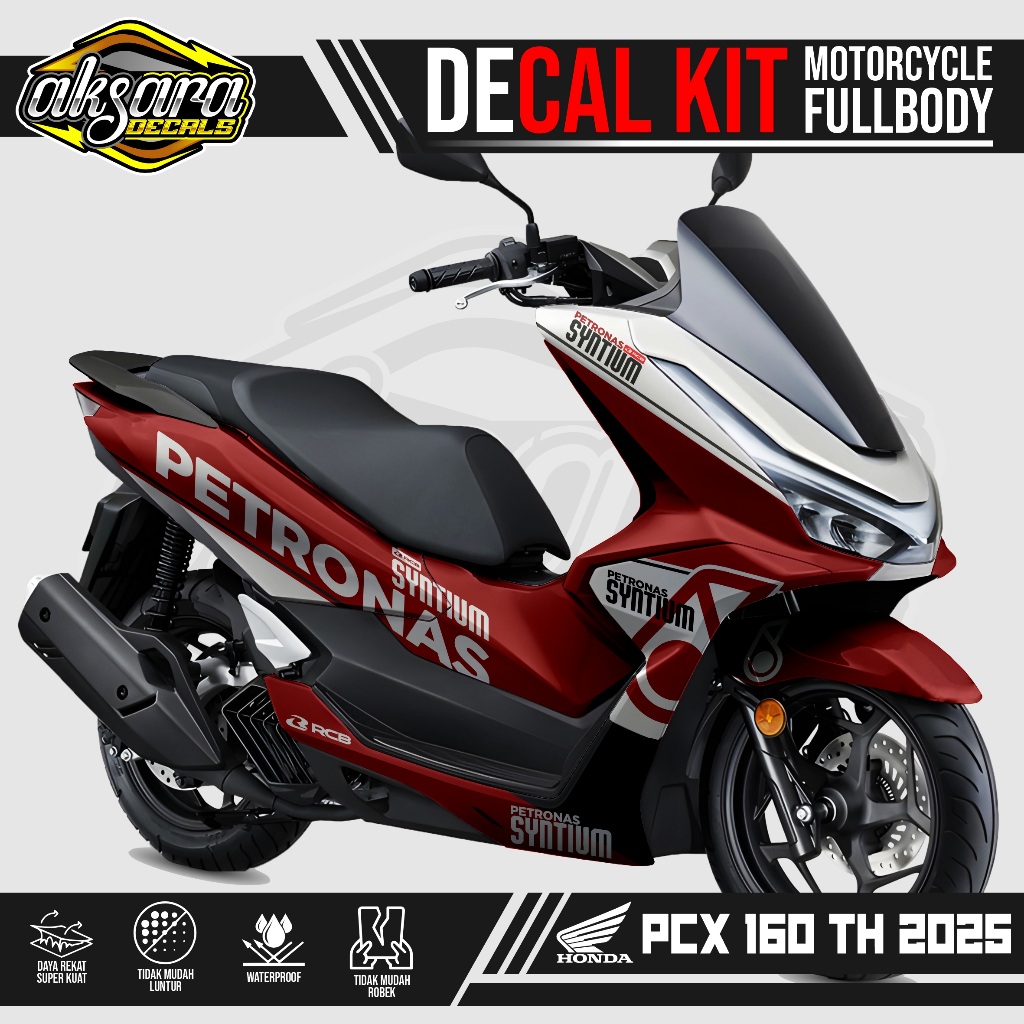 COD DECAL STICKER MOTOR HONDA PCX 160 2025 NEW LIVERY PETRONAS PREMIUM DEKAL STIKER CUSTOM