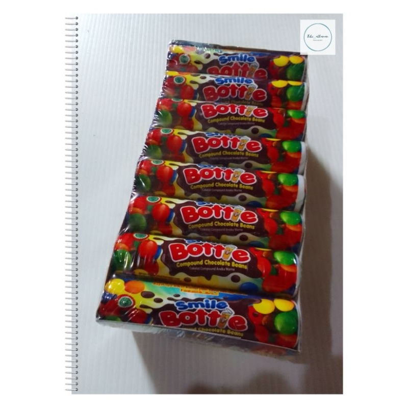 

[toko_alhanan] (COD) Coklat Compund butiran warna warni SMILE BOTTLE isi 24pcs