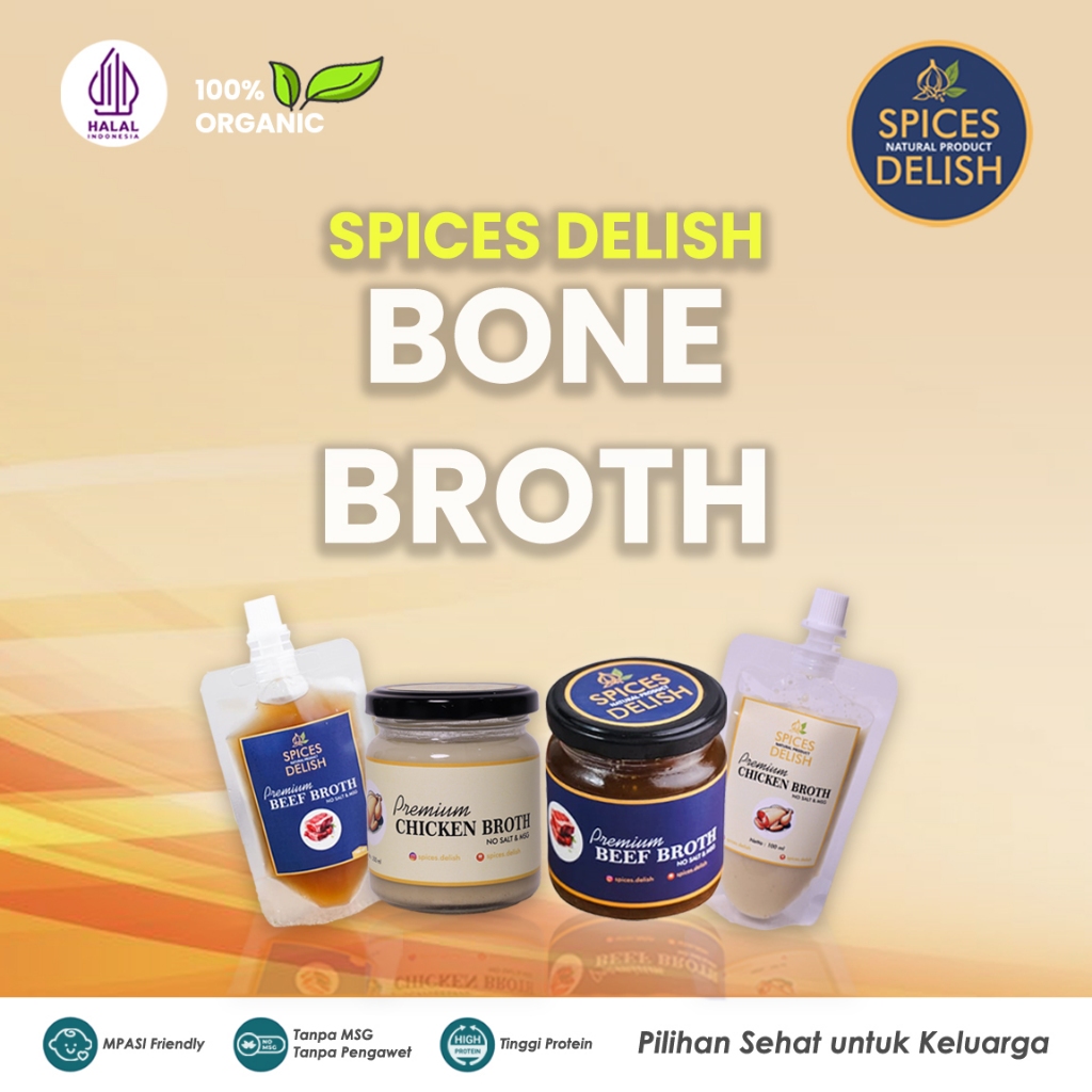 

Paket Hemat Bone Broth Collagen | Kaldu Tulang Organik MPASI BB Booster No MSG - Spices Delish
