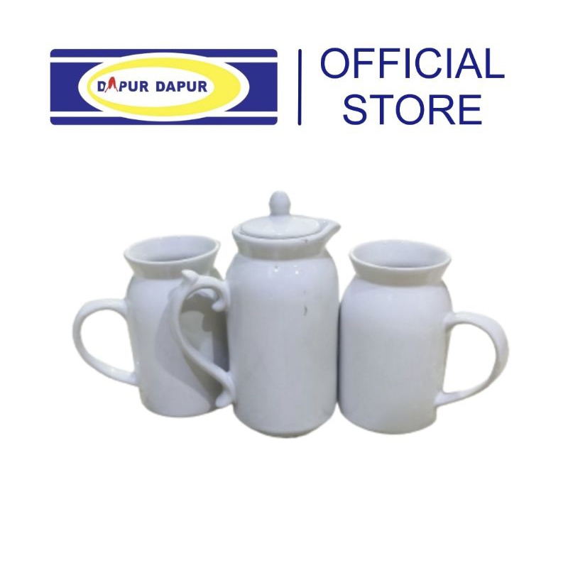 Teko Keramik Putih/Tea Pot/Coffee Pot