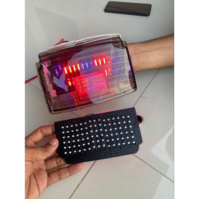 lampu led belakang gl pro max model runing
