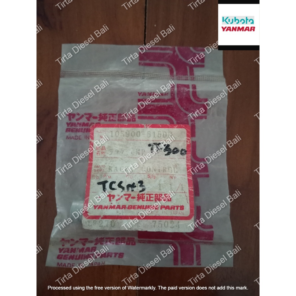 YANMAR RACK CONTROL SISIR BOSPOM TF 300 105900-51500 ORIGINAL