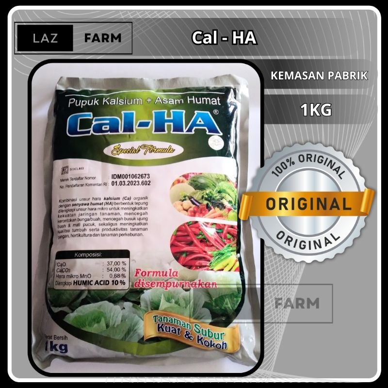 Pupuk Calsium Cal - HA 1KG CalHA Pupuk Kalsium Plus Asam Humat Kemasan Pabrik Original