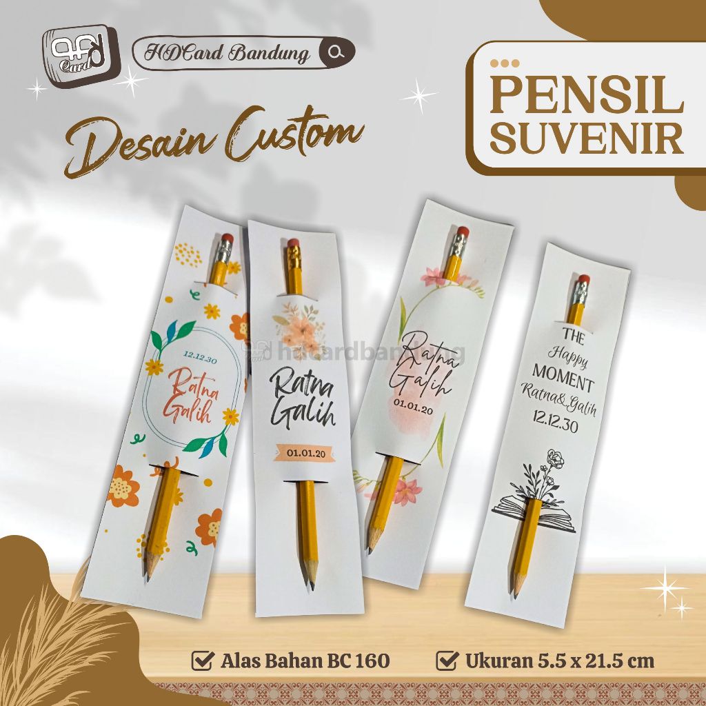 

Alas Pensil Custom - Souvenir Pensil Potlot Seminar atau Acara Lainnya