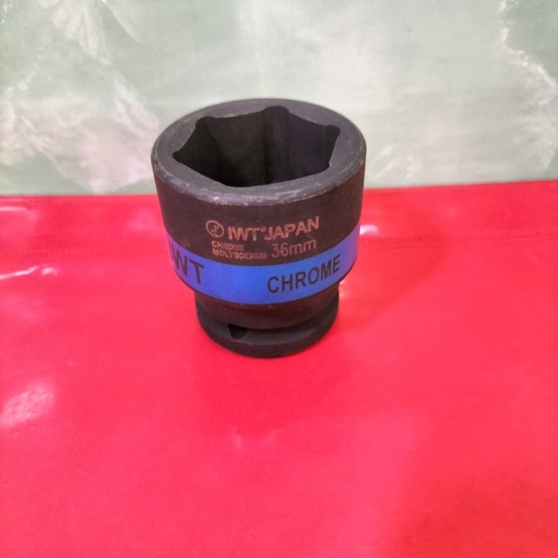 IWT MATA SHOCK 36MM GAGANG 3/4 HEAVY DUTY / KUNCI SOK 36 MM GAGANG BESAR 3/4 IN MERK IWT TEBAL KUAT