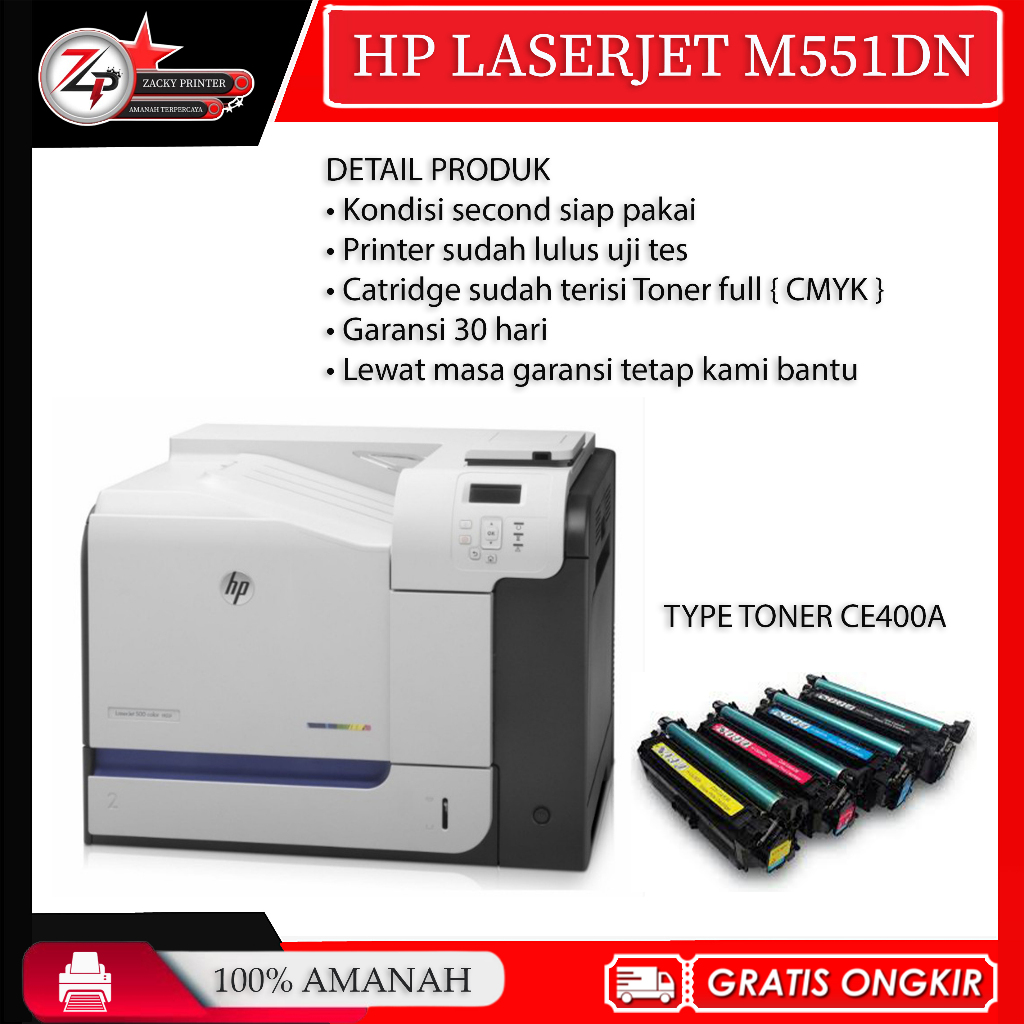 printer color hp laserjet 500 m551(duplex)