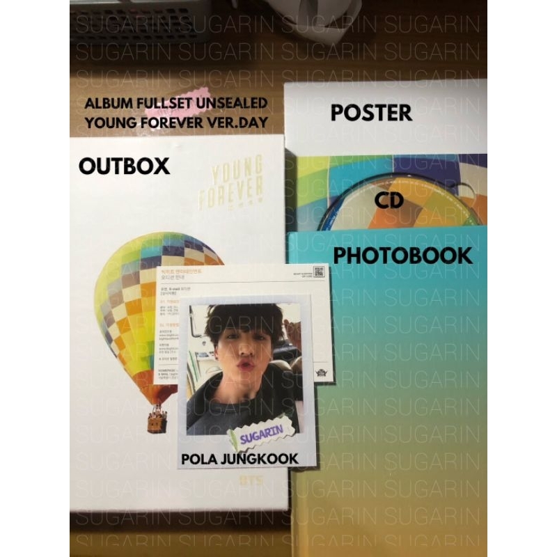 [READY STOCK] OFFICIAL ALBUM BTS YOUNG FOREVER DAY NIGHT DOPE RM FULLSET UNSEALED POLA V JUNGKOOK