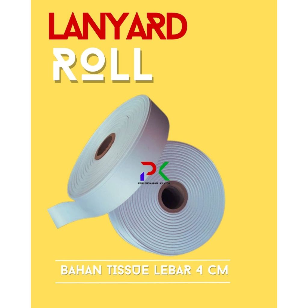 

TALI pita ukuran 4 cm lanyard TISSU printing sublime