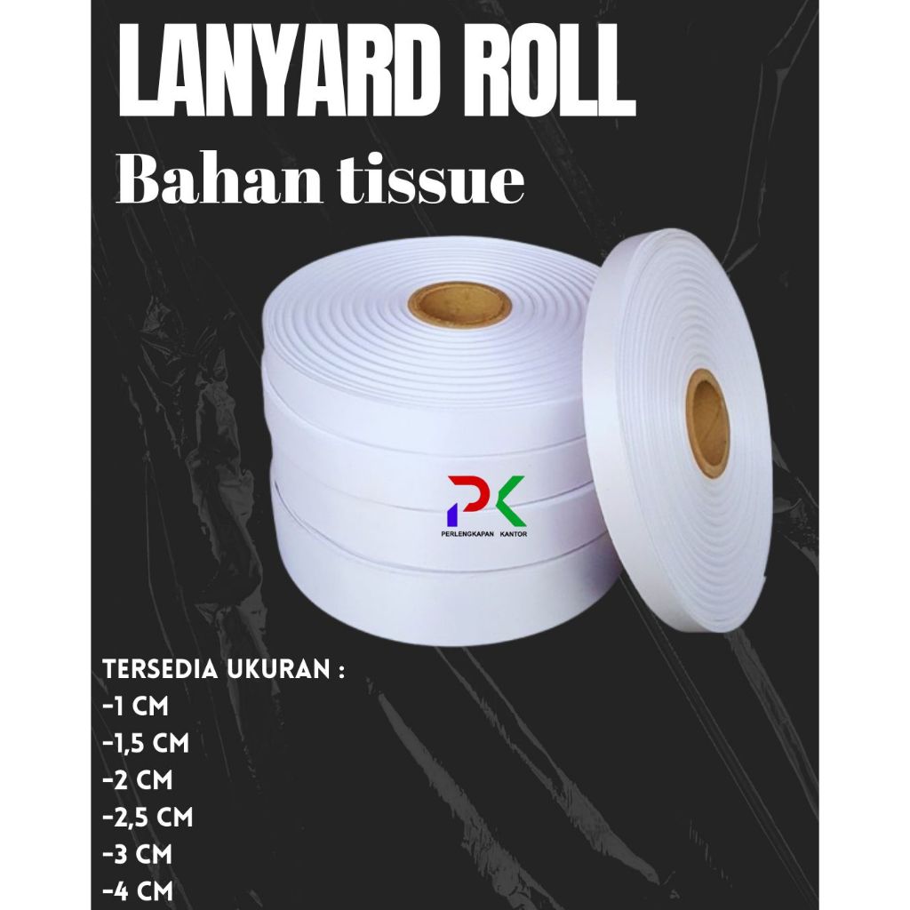 

tali pita lanyard tissue printing sublime Bahan Lanyard Tissu Roll