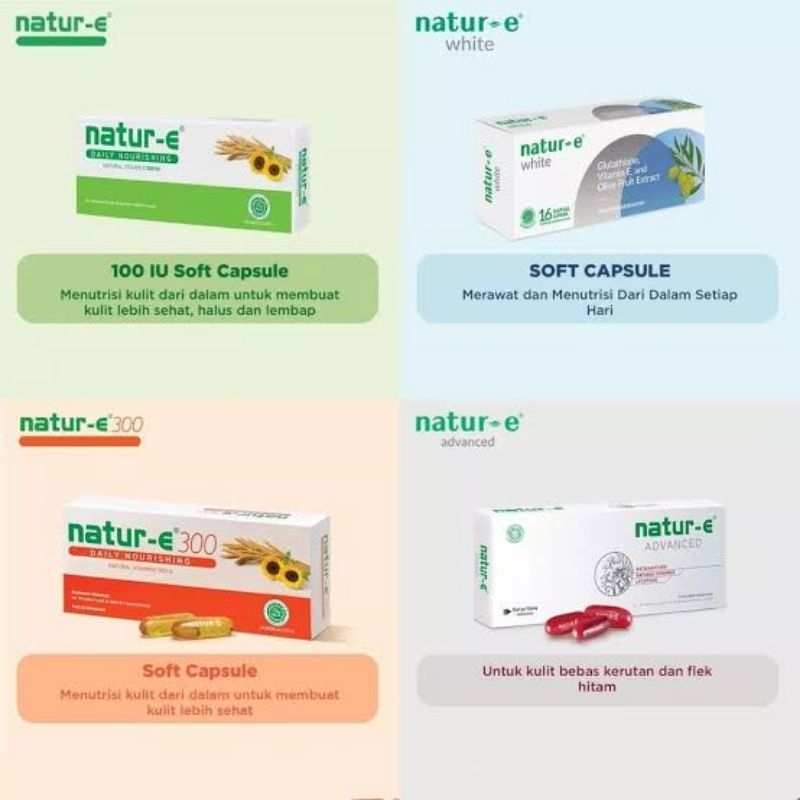 Natur-E Vitamin E 100 IU, 300 IU, dan Advanced