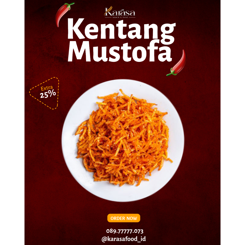 

Karasa Food | Kentang Mustofa "Karasa" Original Kering Renyah Cemilan Enak Nikmat
